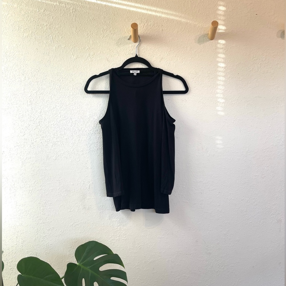 Splendid 3/4 Sleeve Cold Shoulder Shirt